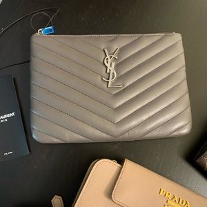 💯Authentic NWT YSL Saint Laurent Pouch
